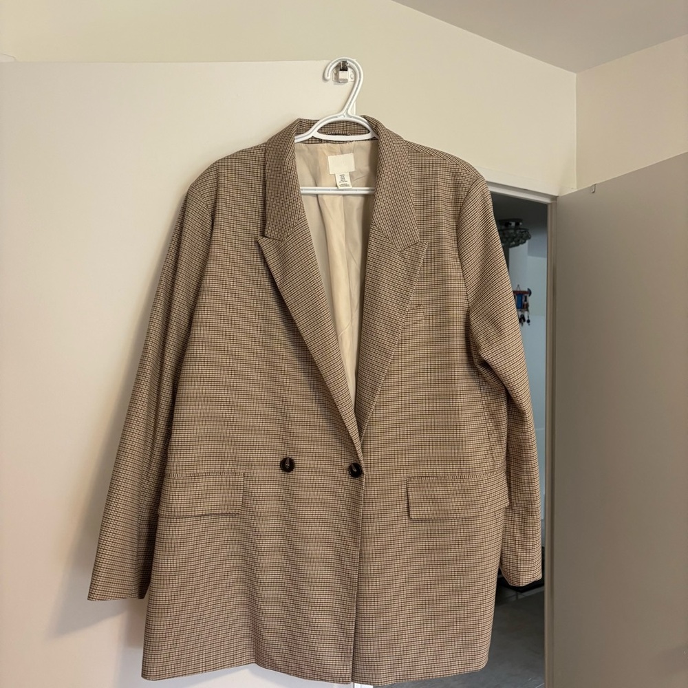 Women's Tan Blazer Coat